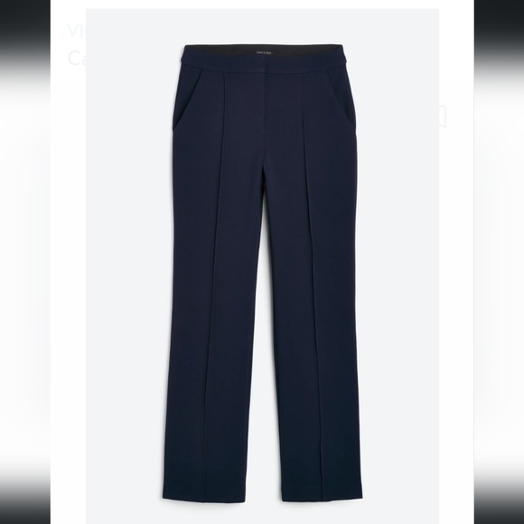 Carissa High Rise Pleated Straight Pants (Women Size 12) - Picture 1 of 4